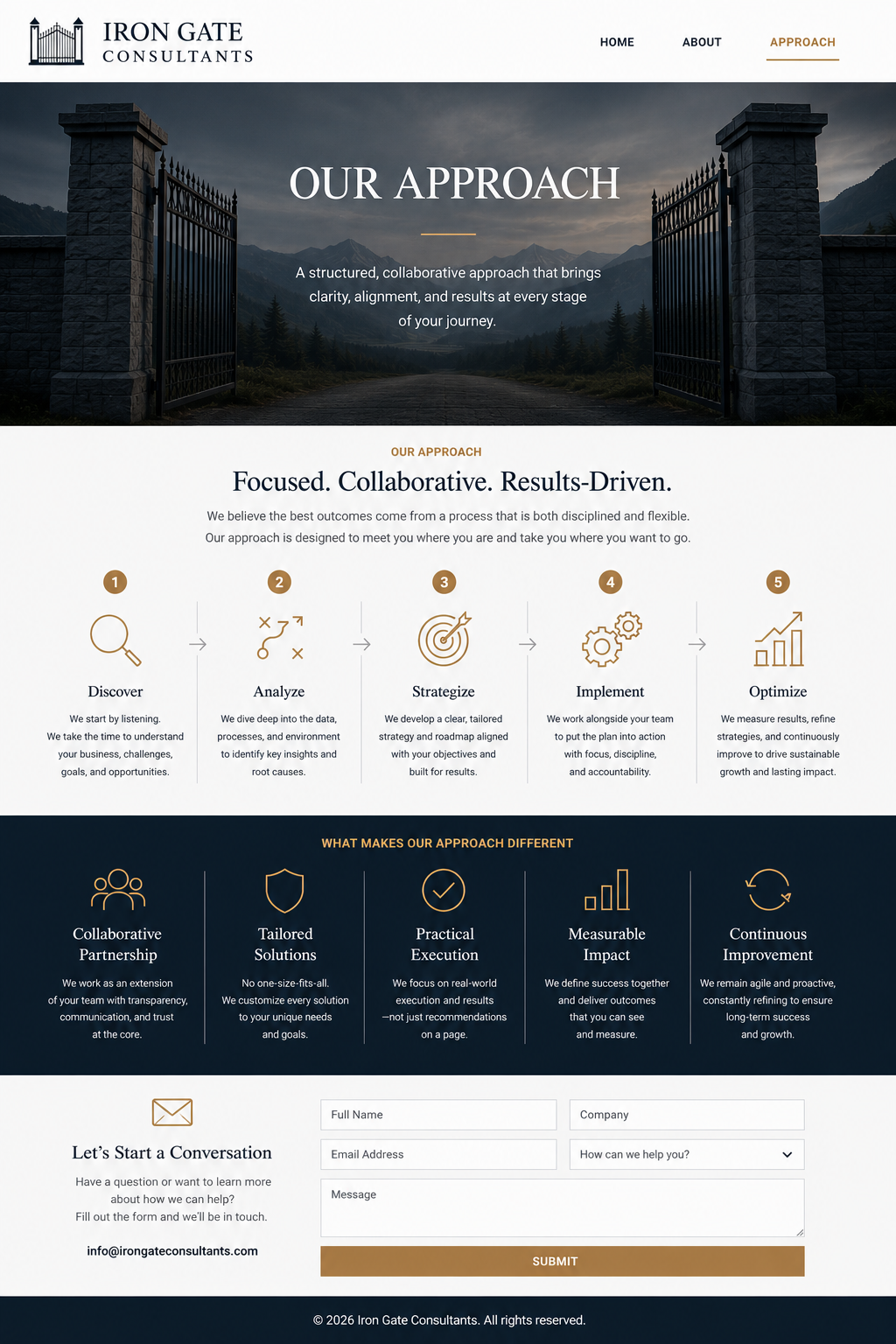 Our Approach — Focused. Collaborative. Results-Driven.